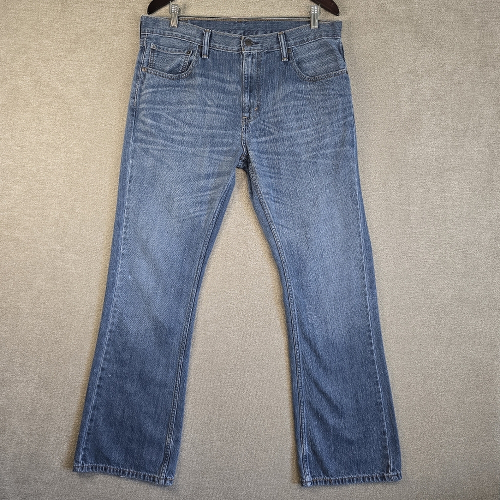 Levis Mens 527 Jeans 38x32 Denim Blue Bootcut Classic Designer Ships Fast (F25)